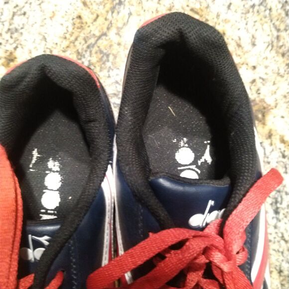 Diadora Capitano ID Indoor Soccer Shoes Navy Blue/Red Women’s Size 9 PO0508 - Picture 11 of 12